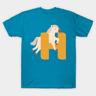 Animal alphabet H T-Shirt
